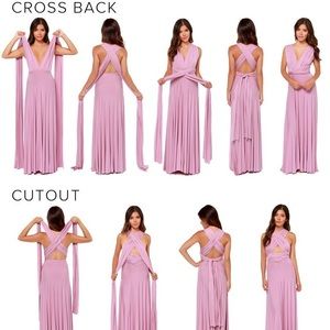 lavender convertible prom dress